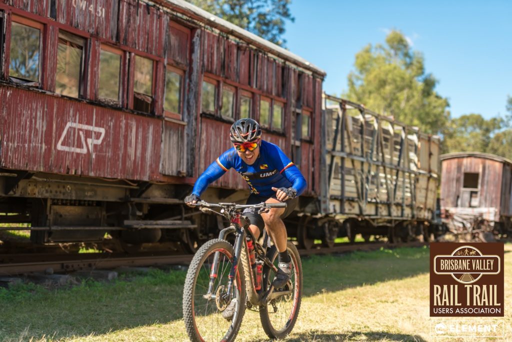 Competitors raced to beat the 6hr time of the Brisbane Valley Rail Trail